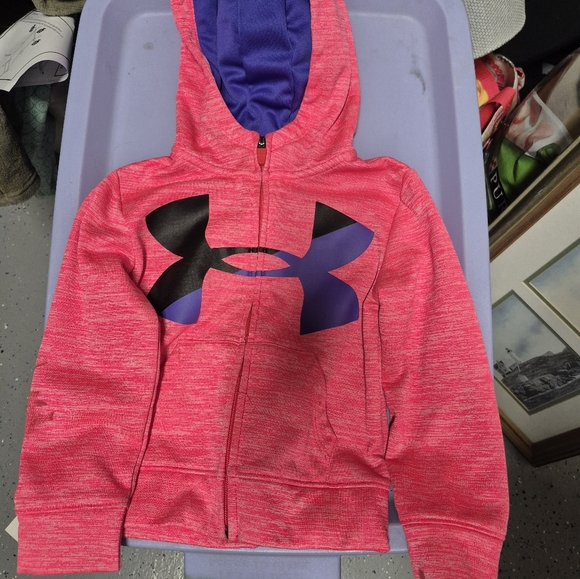 Under Armour Kids 4 Pink and Purple Hoodie - Picture 1 of 3